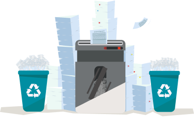 Recycling Shredded Documents