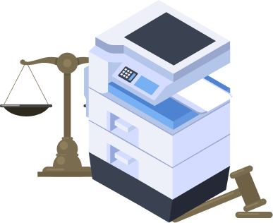 man in front of a print machine with a colorful large printer man in front of a print machine with a colorful large printer